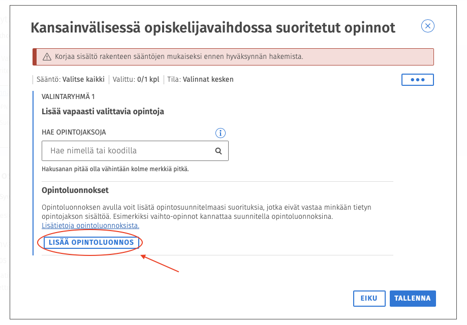 Opintoluonnos